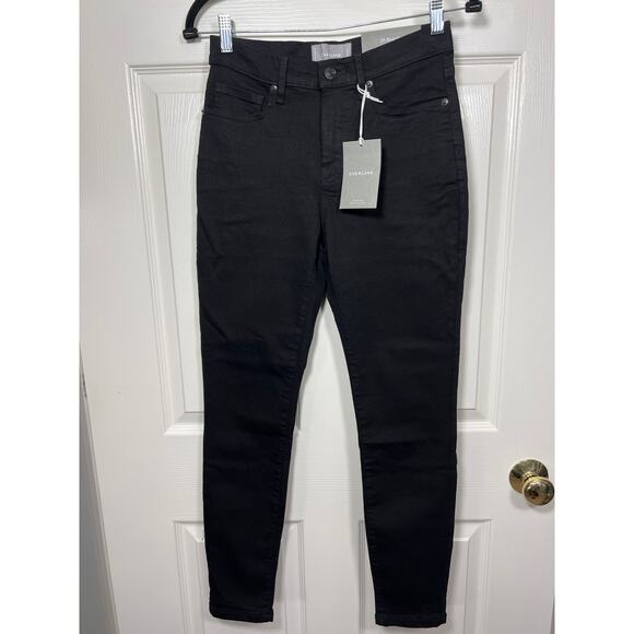 NWT Everlane The Mid-Rise Authentic Stretch Skinny Leg Jean Black Wash 28 - Picture 1 of 8